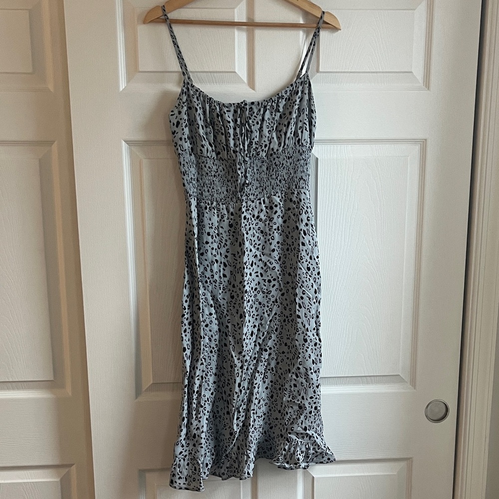 Reformation Animal Print Midi Dress